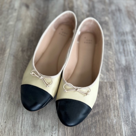 A New Day Janie Ballet Flats with Memory Foam Insole - Beige 7.5 - Picture 7 of 9